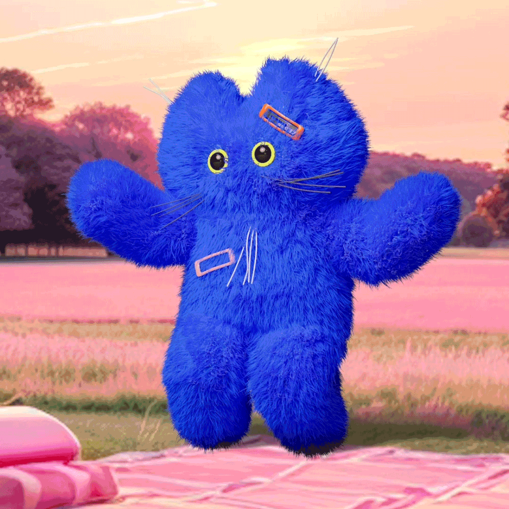 X GODASHIN] AZ 猫のキーリング + ジェルフィット ティント セット