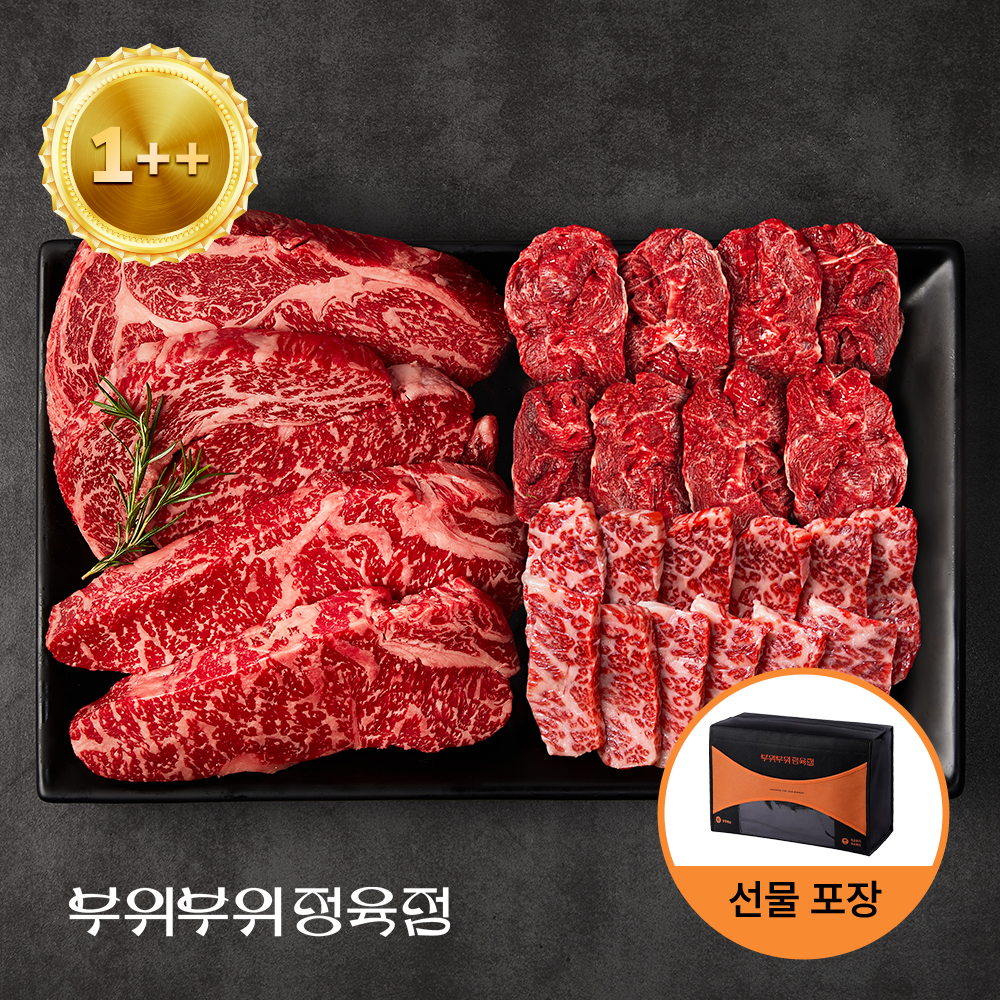 1++등급 한우 모둠구이 세트 1kg