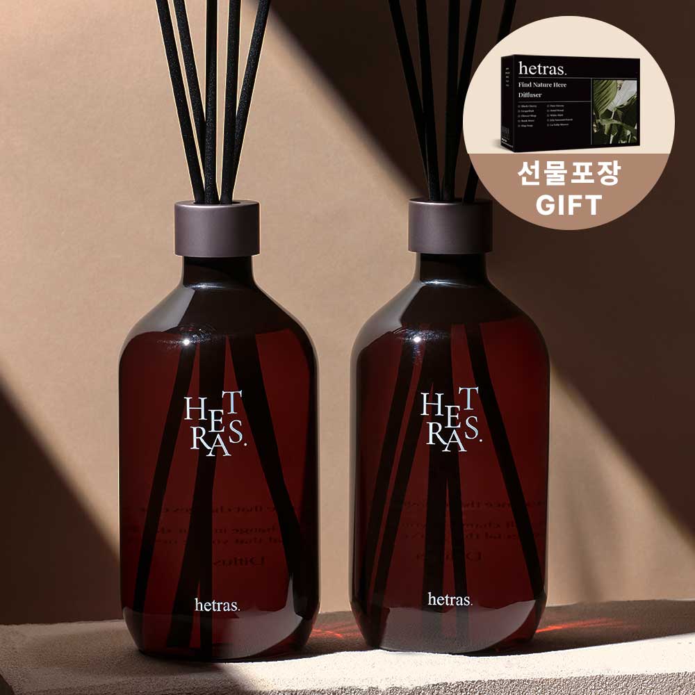 헤트라스 프리미엄 대용량 디퓨저 500ml x 2개입 선물세트
