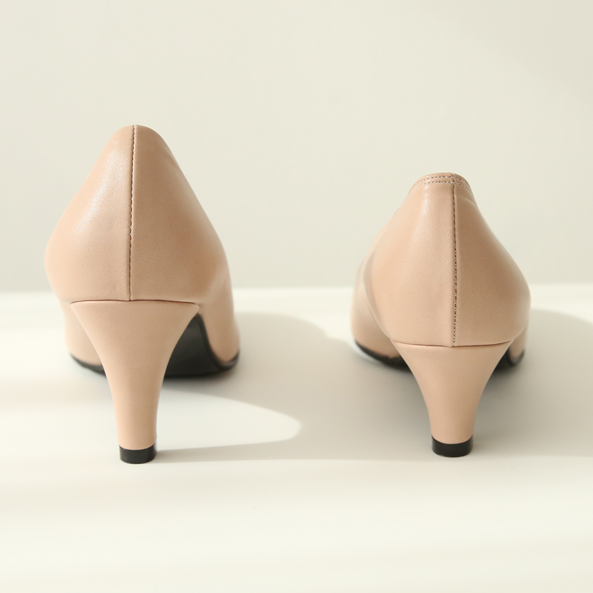 [당일출고] 둥근코 베이지 정장구두 펌프스 유니화 승무원 면접구두 5cm 7cm 상세 이미지 11