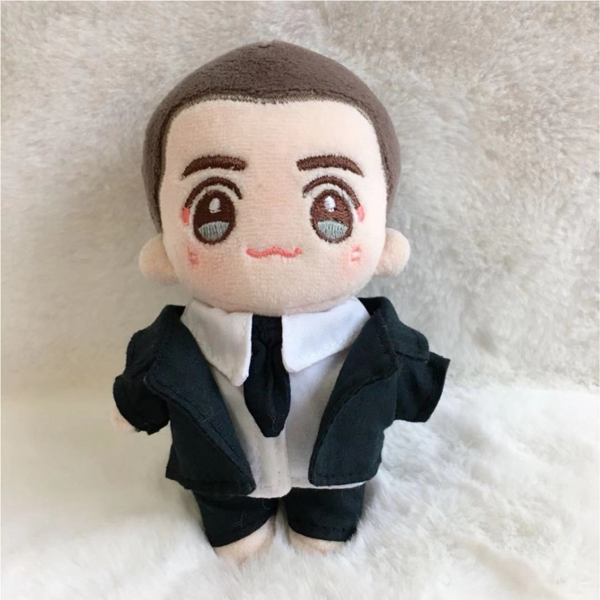 지오몽 10cm 인형옷 블랙 슈트 정장 무속성 솜뭉치 아이돌 의상 상세 이미지 3