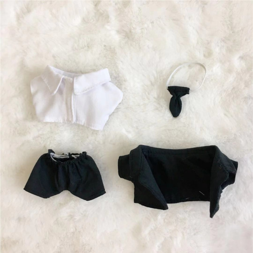 지오몽 10cm 인형옷 블랙 슈트 정장 무속성 솜뭉치 아이돌 의상 상세 이미지 5