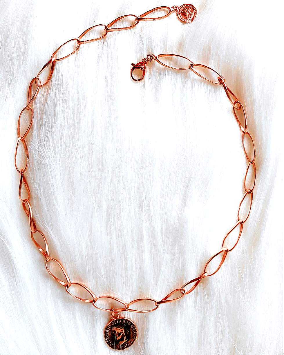 14k 디노 주화 엔틱코인 볼드 체인 목걸이