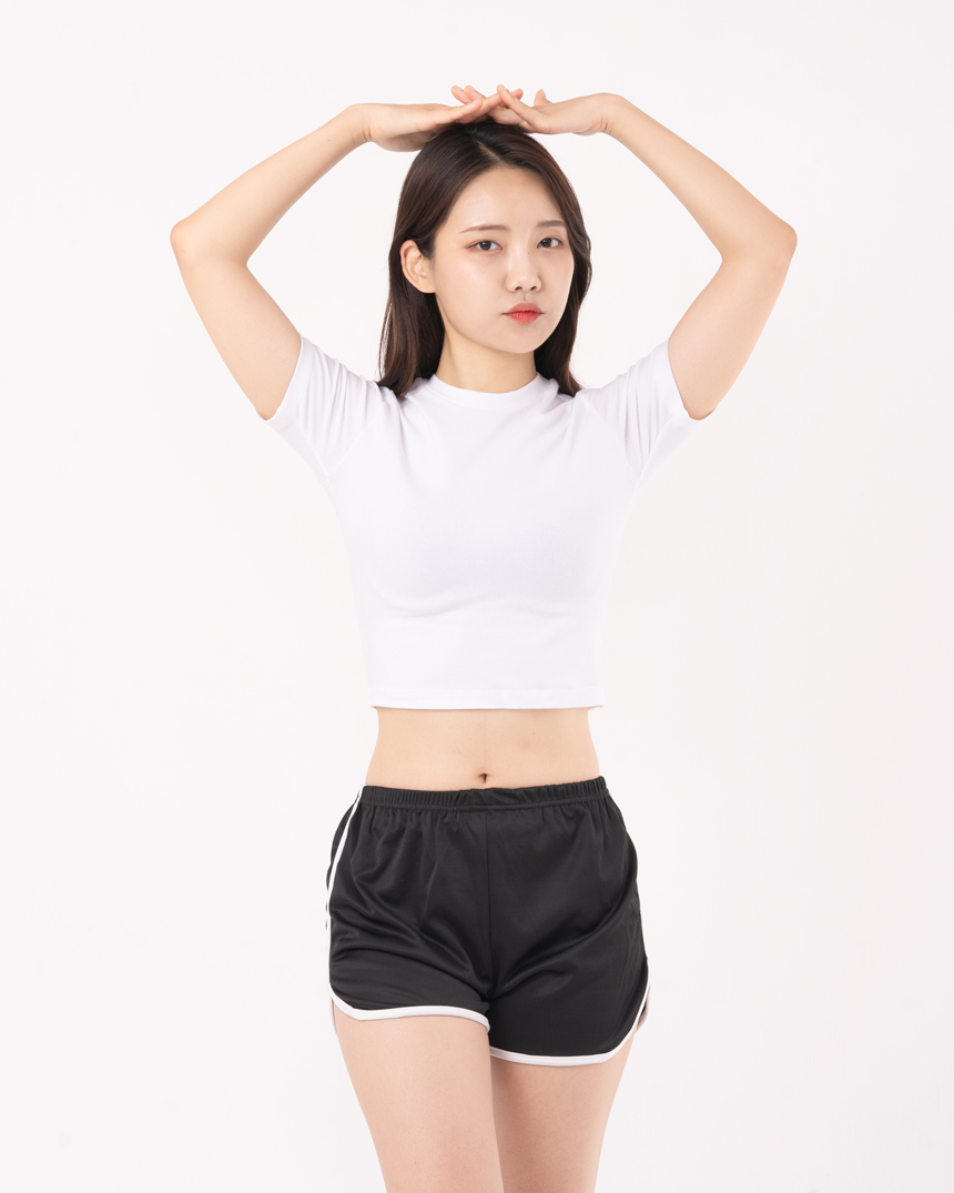 걸포유 섹시 돌핀팬츠 코디 3부 여성 트레이닝 반바지 빅사이즈 상세 이미지 16