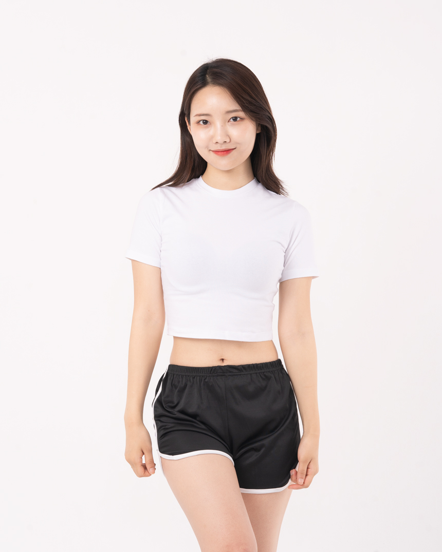 걸포유 섹시 돌핀팬츠 코디 3부 여성 트레이닝 반바지 빅사이즈 상세 이미지 15