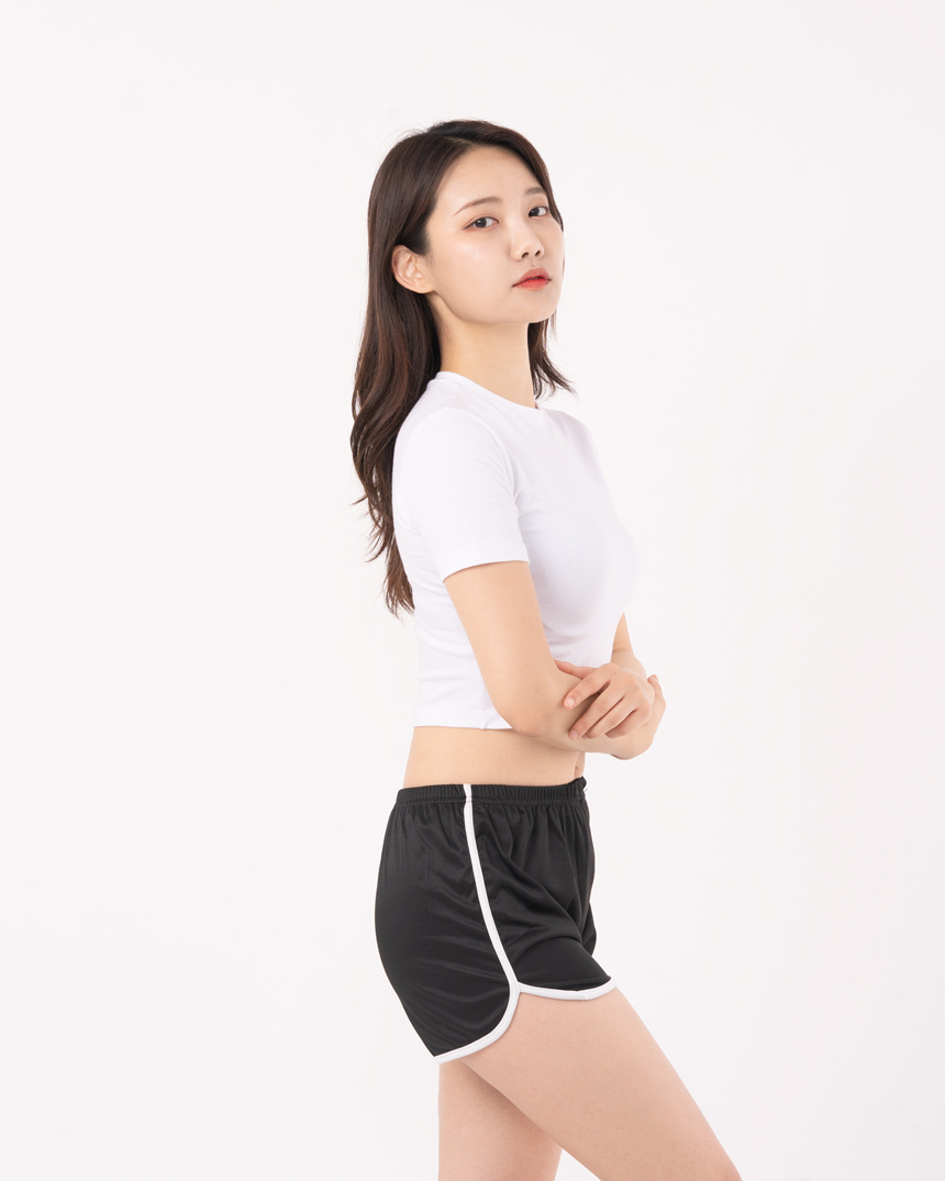 걸포유 섹시 돌핀팬츠 코디 3부 여성 트레이닝 반바지 빅사이즈 상세 이미지 18