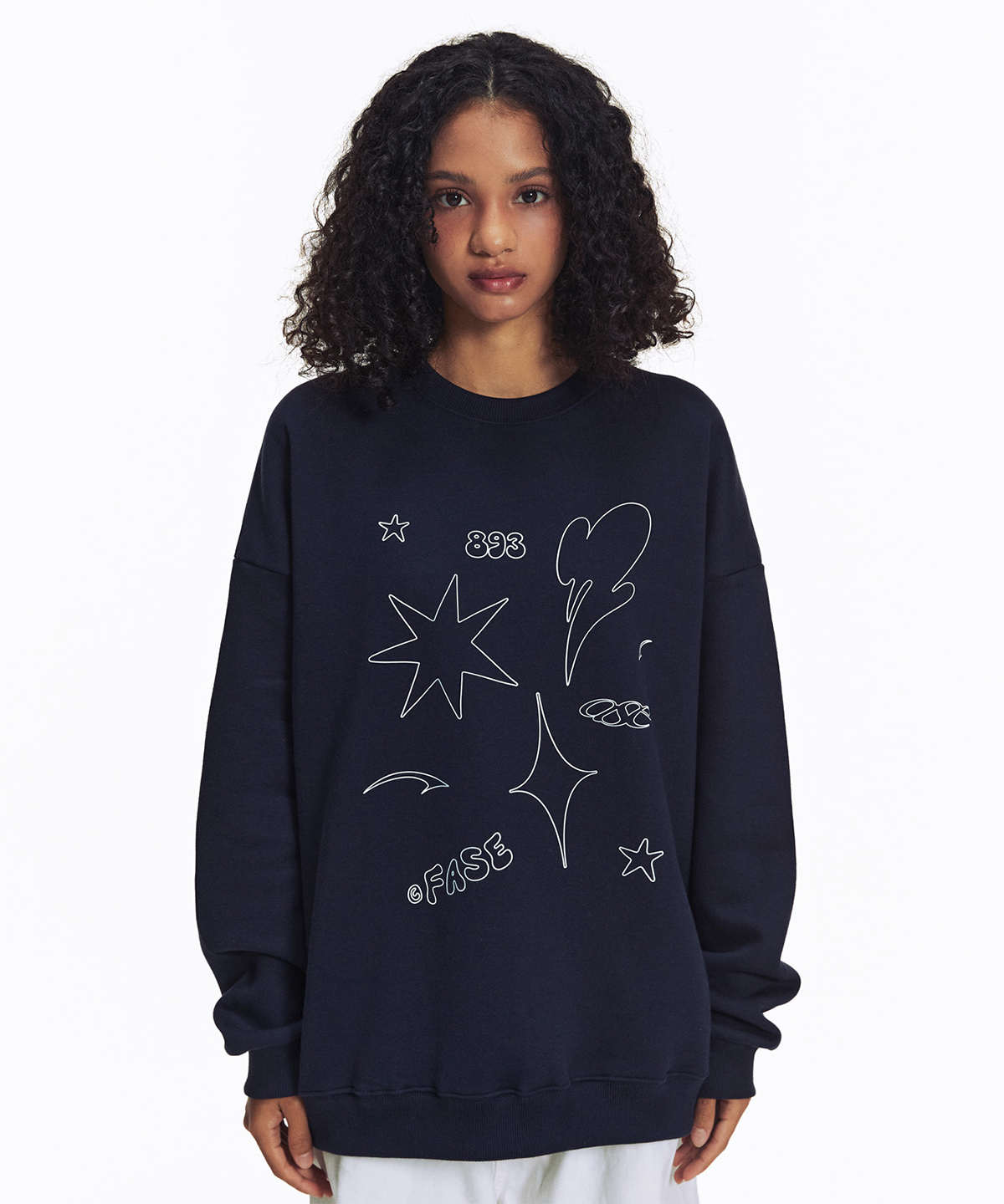 DRAWING FIGURE SWEATSHIRTS - NAVY