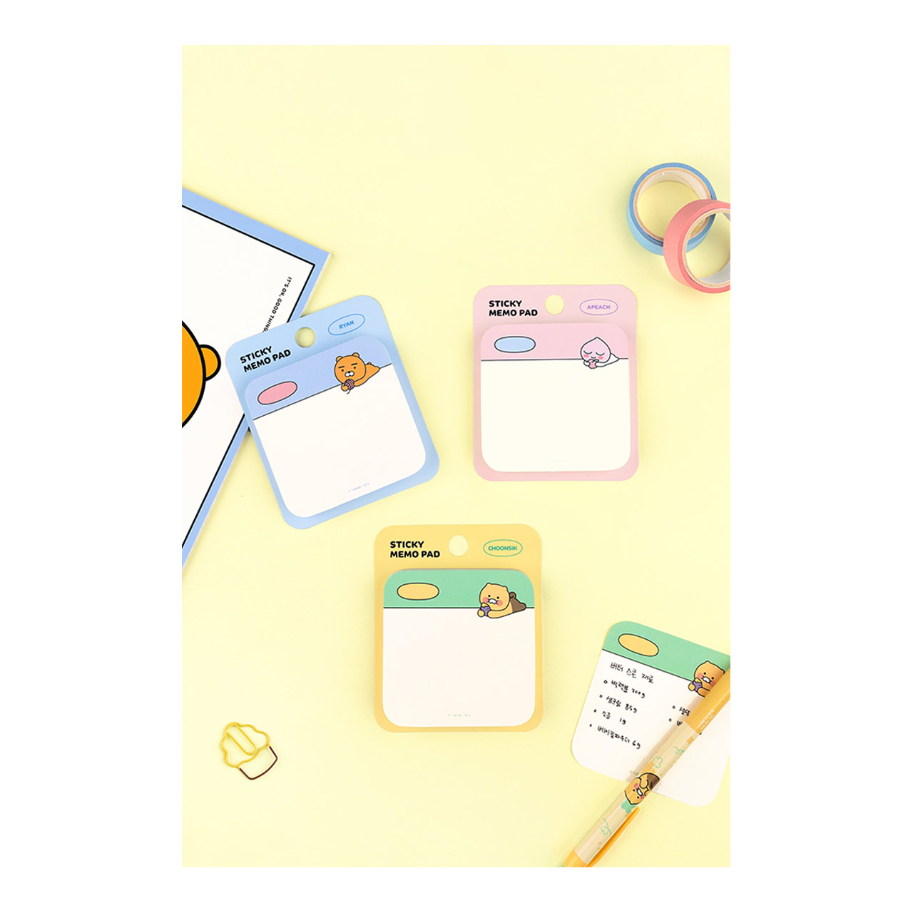 Kakao Friends Chunsik Sticky Notes