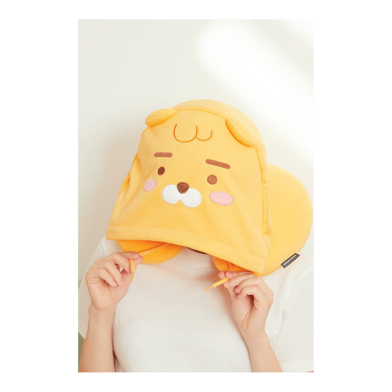 Kakao Friends Little Ryan Hooded Neck Pillow