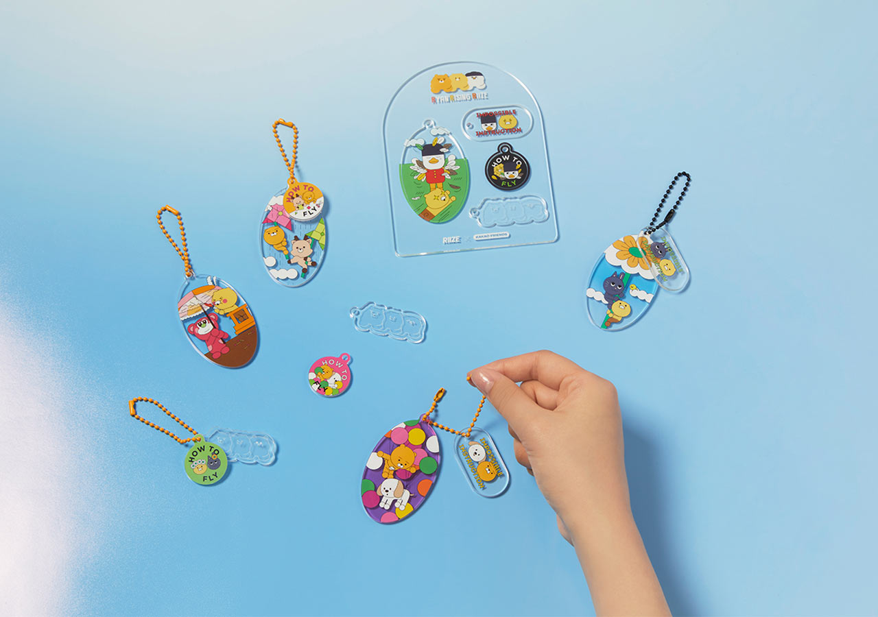 Porte-cles Acrylique Friends - Kakao Friends