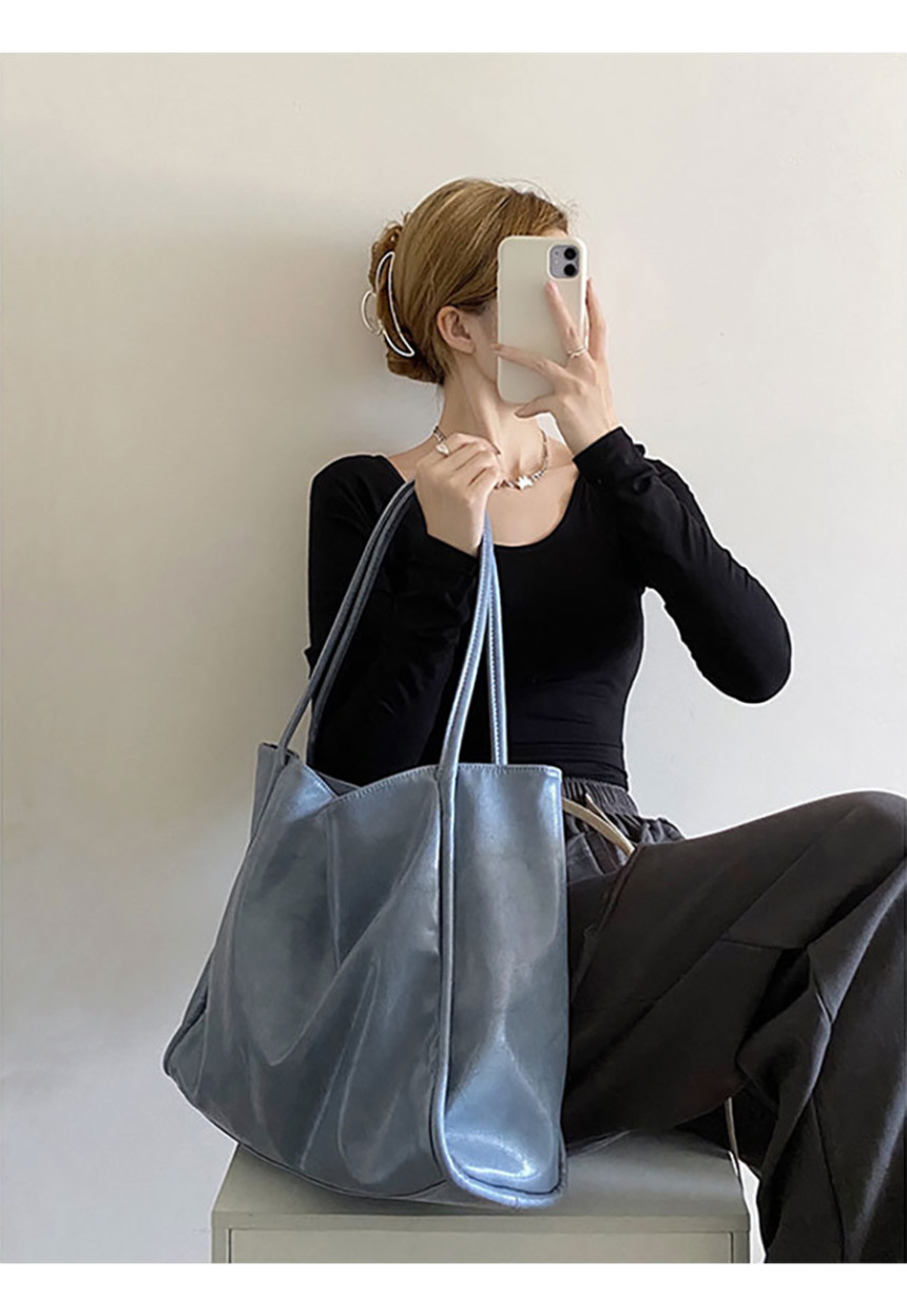 【WONDER WONDER】[Bobusang Bag] Mukun Belt Big Leather Bag 20240720170621_44aa4e5802d742f