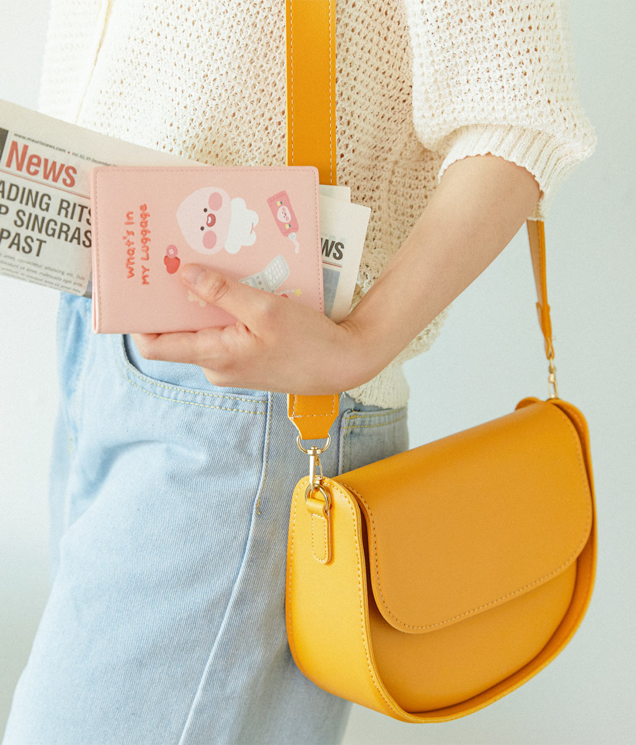 Etui Passeport Petite Apeach - Kakao Friends