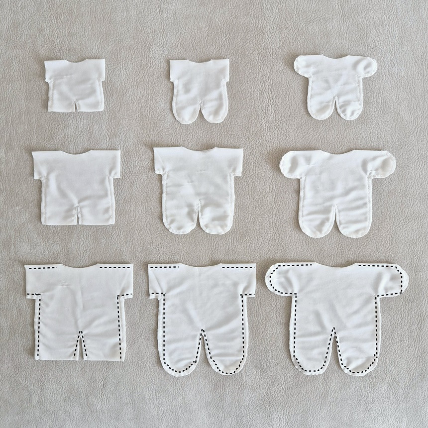 지오몽 10cm 15cm 20cm 인형옷 이염방지복 바디슈트 내의 상세 이미지 14