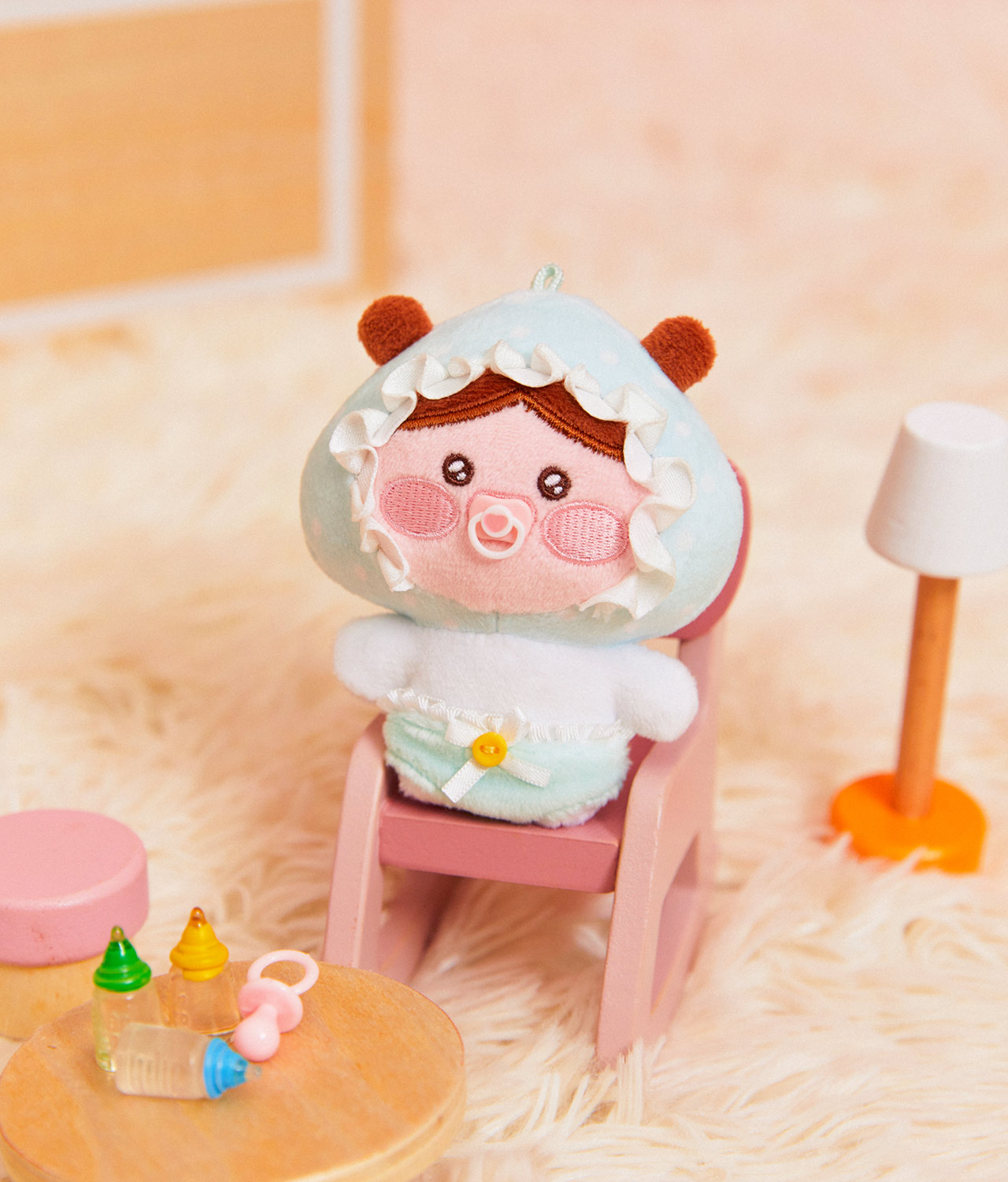 Peluche Porte-cles Petite Apeach - Kakao Friends