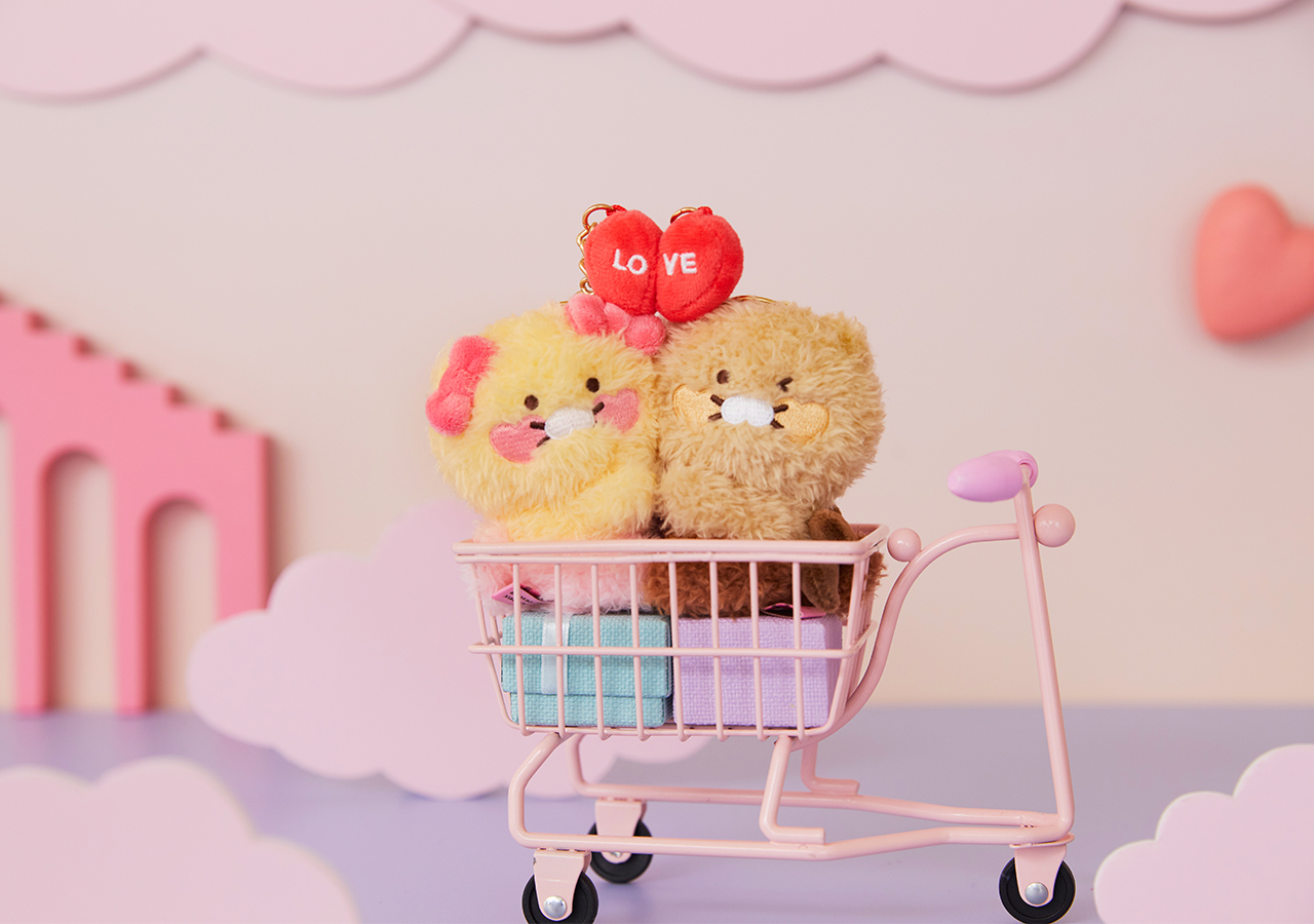 Set Peluche Porte-cles Chunsik - Kakao Friends