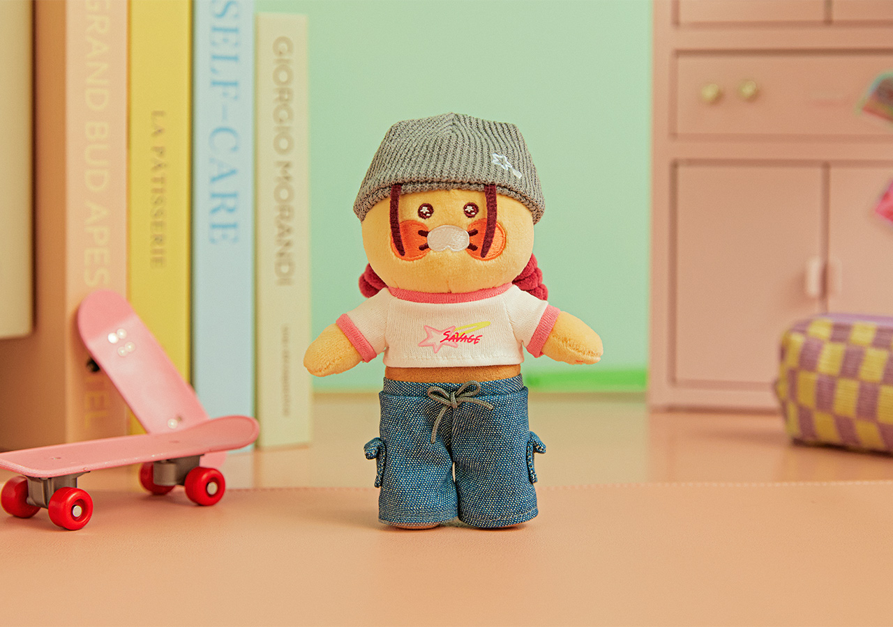 Kakao Friends Chunsik Beanie Keyring