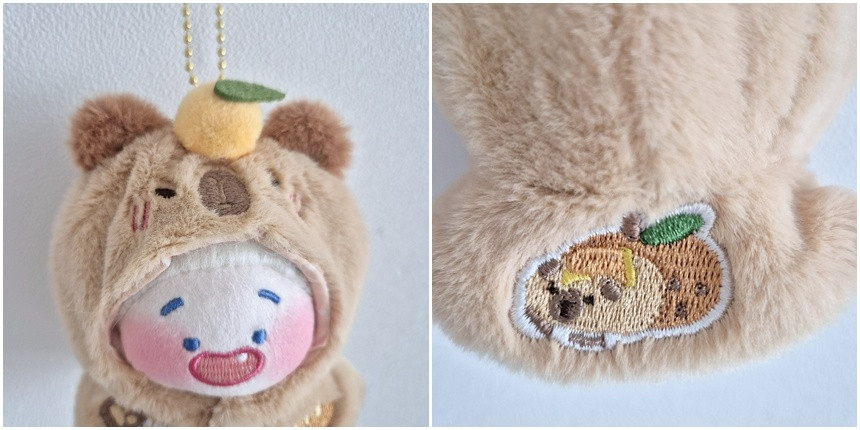 지오몽 10cm 인형 옷 카피바라 망토 무속성 아이돌 인형옷 입히기 상세 이미지 6