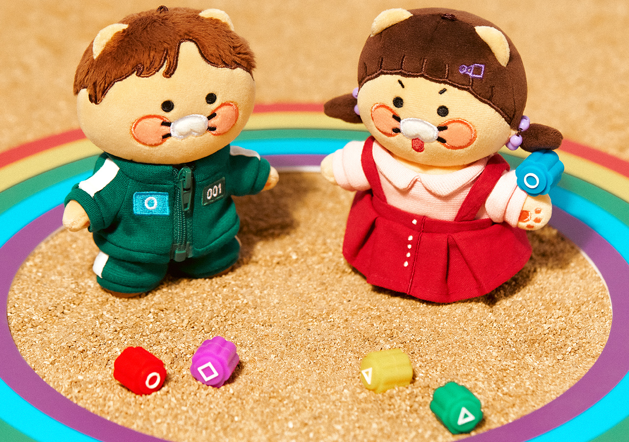 X Friends Keychain Chunsik Mini Plush