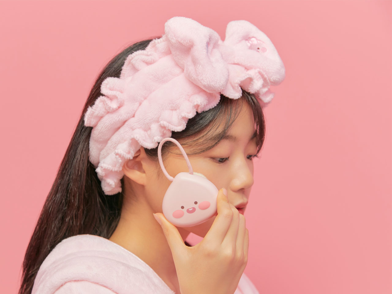 Bandeau Lavage Visage Apeach - Kakao Friends