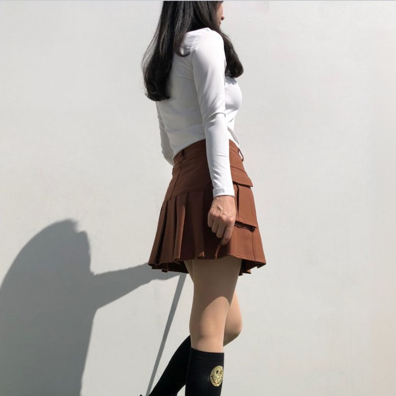 여성 봄 가을 겨울 솔리드하이넥 긴팔이너 로로얼로이 상세 이미지 57