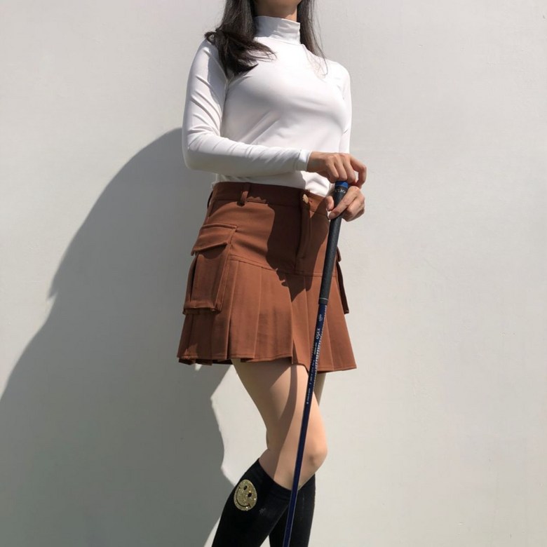 여성 봄 가을 겨울 솔리드하이넥 긴팔이너 로로얼로이 상세 이미지 61