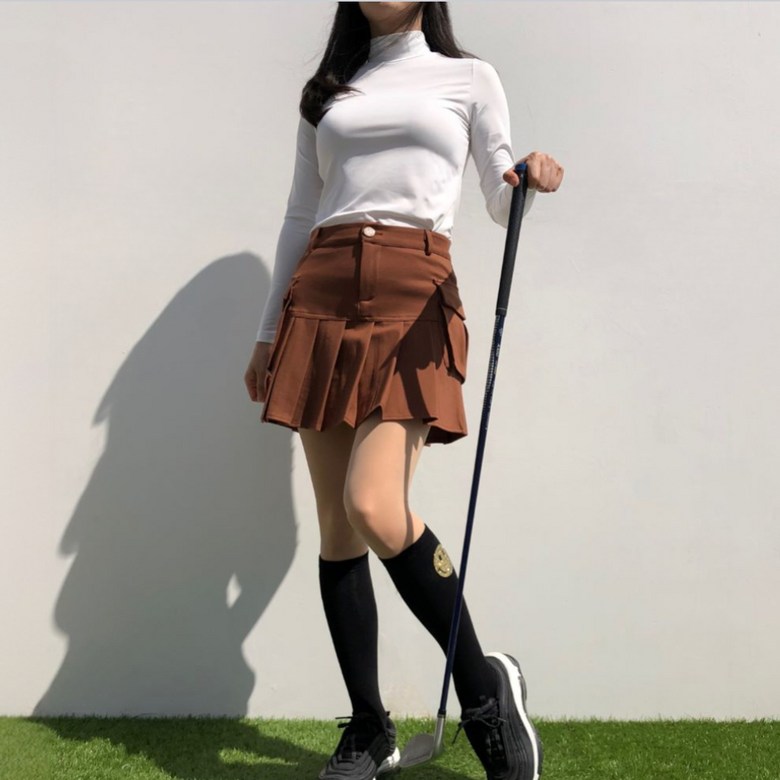 여성 봄 가을 겨울 솔리드하이넥 긴팔이너 로로얼로이 상세 이미지 63