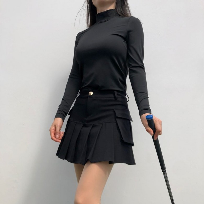 여성 봄 가을 겨울 솔리드하이넥 긴팔이너 로로얼로이 상세 이미지 68