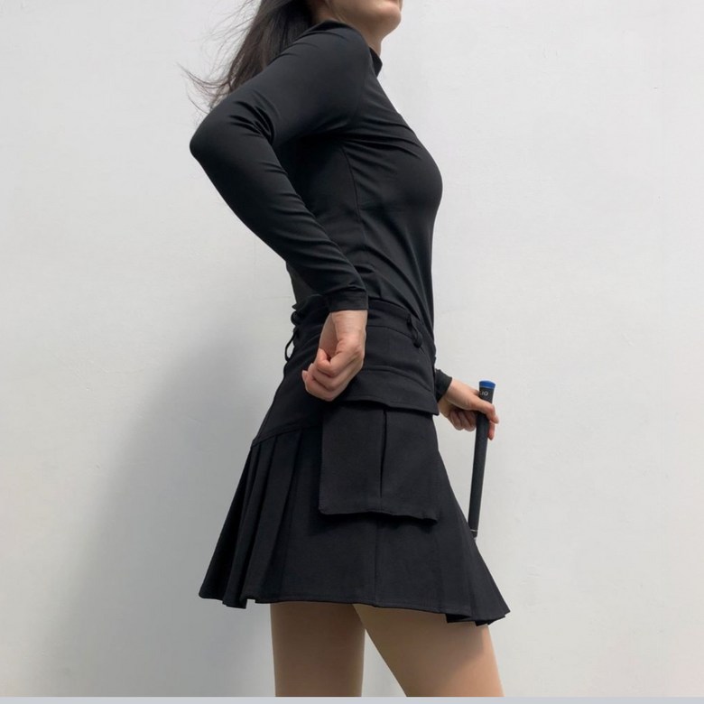 여성 봄 가을 겨울 솔리드하이넥 긴팔이너 로로얼로이 상세 이미지 84