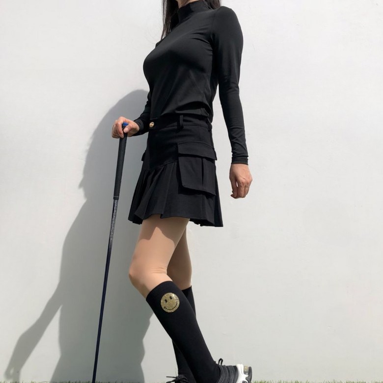 여성 봄 가을 겨울 솔리드하이넥 긴팔이너 로로얼로이 상세 이미지 90