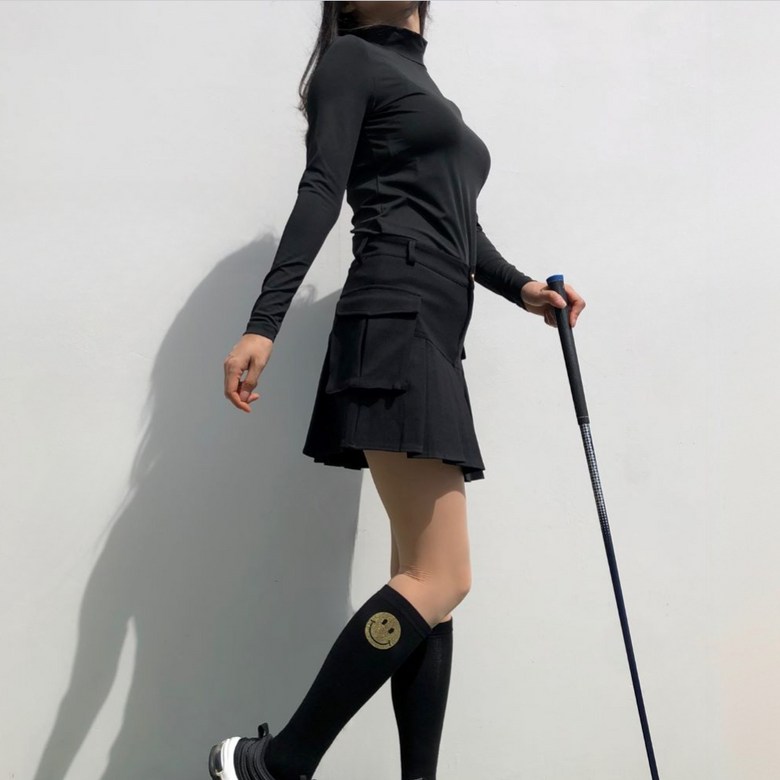 여성 봄 가을 겨울 솔리드하이넥 긴팔이너 로로얼로이 상세 이미지 92