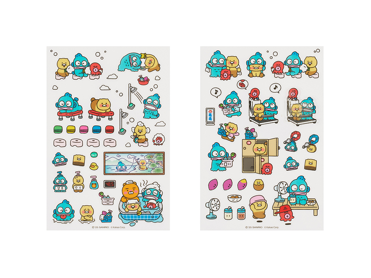 X Friends Clear Sticker Blue Ryan&Chunsik
