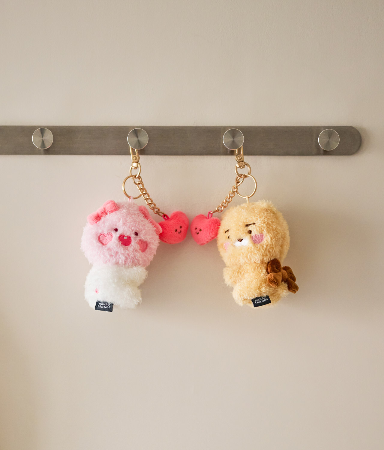 Set Peluche Porte-cles Petit Ryan - Kakao Friends
