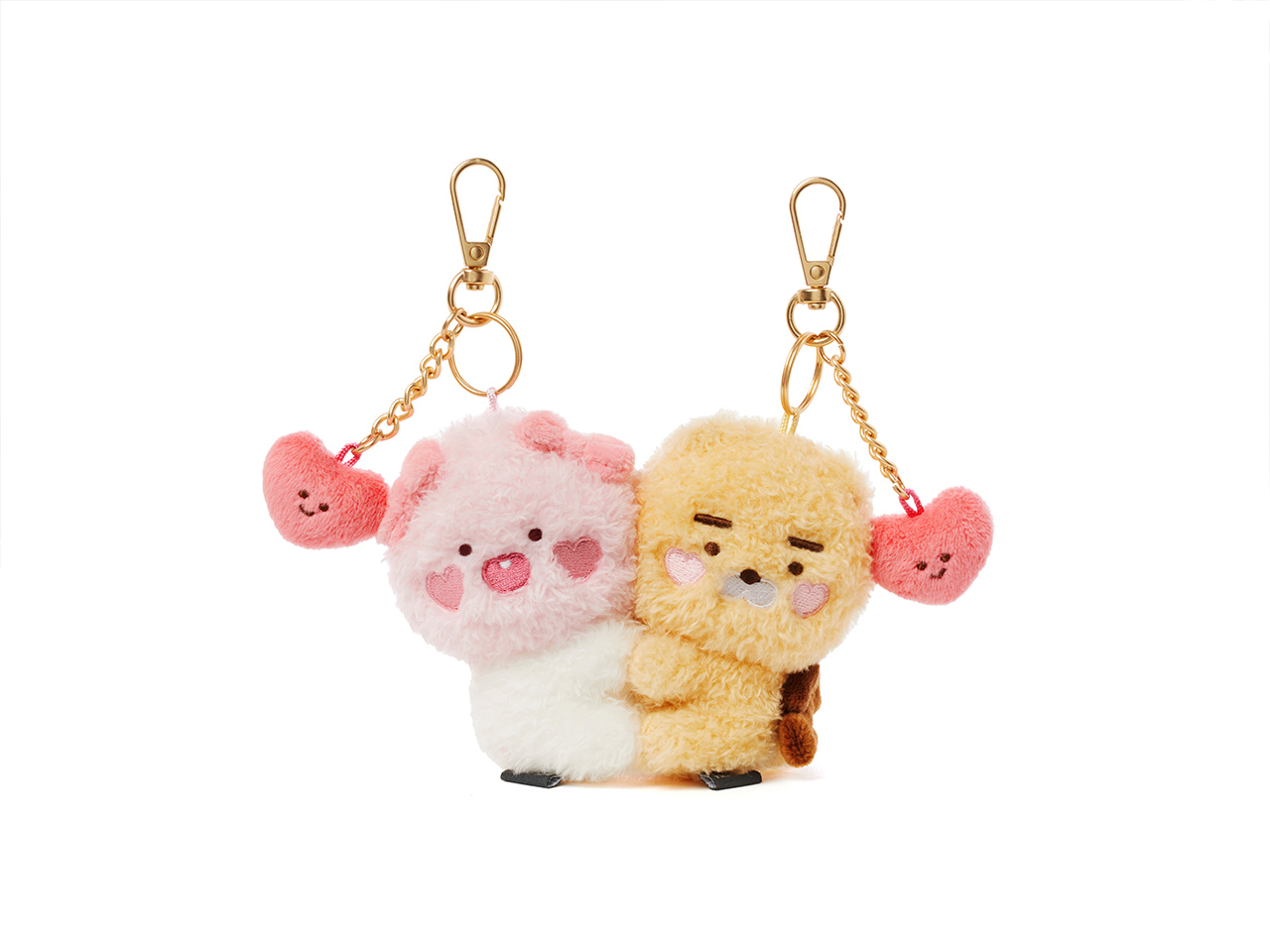 Set Peluche Porte-cles Petit Ryan - Kakao Friends