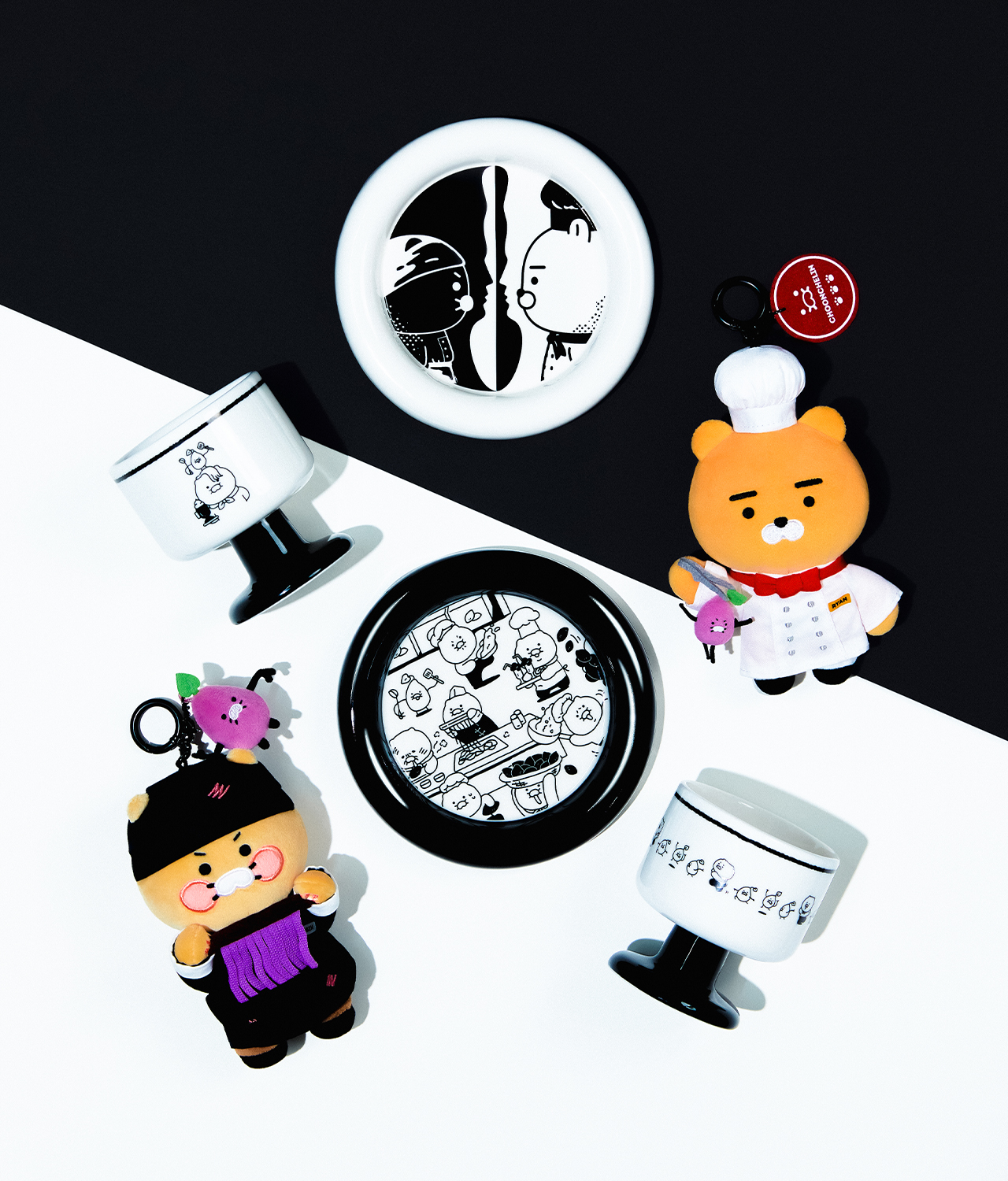 [] XFriends 2P Set Ryan&Chunsik Tableware