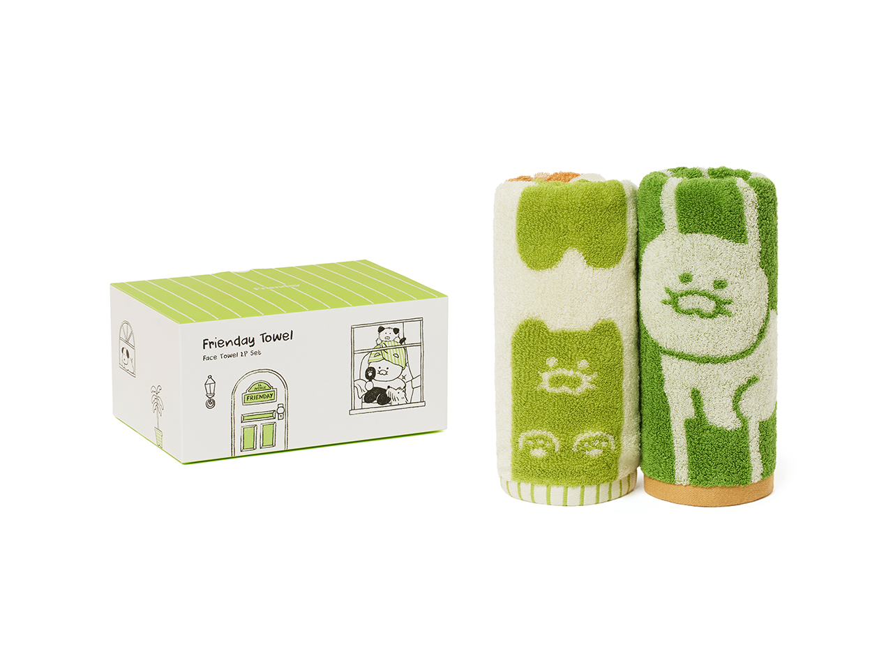 FRIENDAY 2P Set Green& Chunsik Serviette