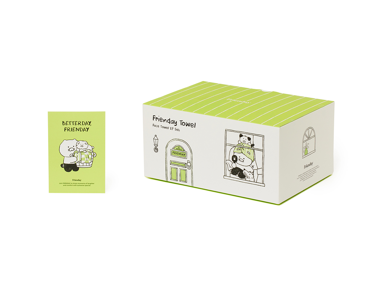 FRIENDAY 2P Set Green& Chunsik Serviette