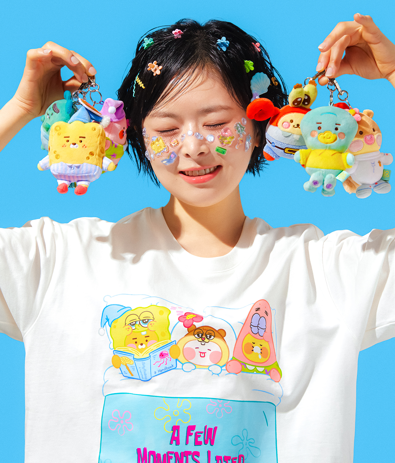 [Complete Set] SpongeBobXFriends Baby Keychain Plush 6
