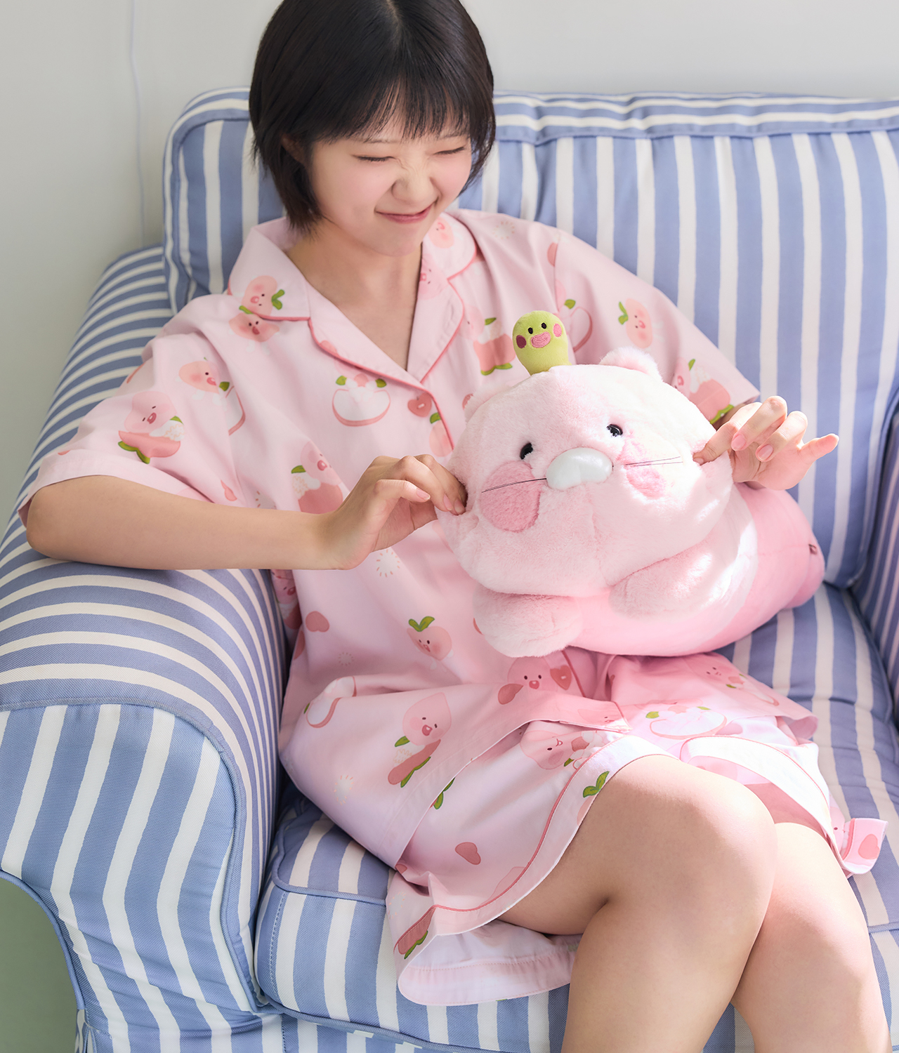 Peach Peach Lovely Women Pajamas Little Apeach