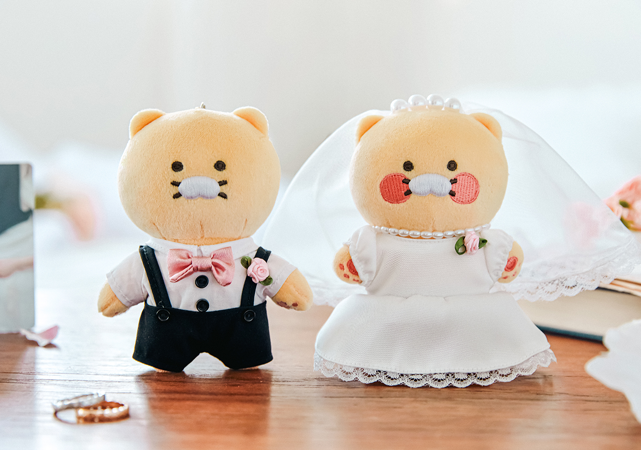 Set Peluche Porte-cles Chunsik - Kakao Friends