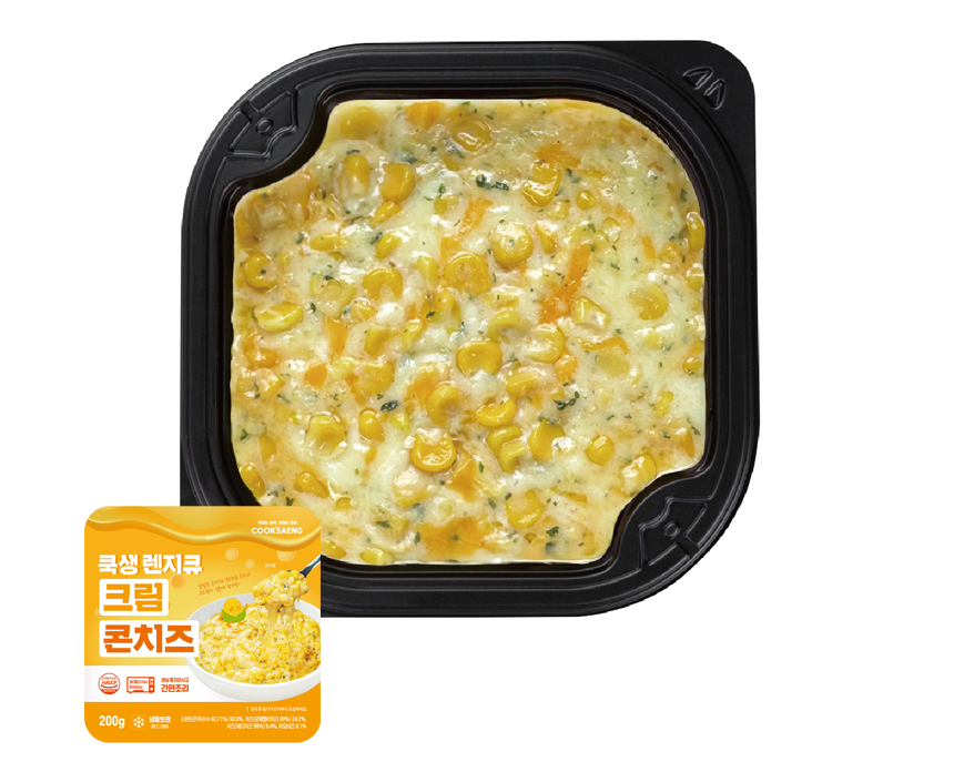 쿡생 렌지큐 크림콘치즈 200g 캠핑밀키트 술안주 만능토핑 간편조리콘치즈