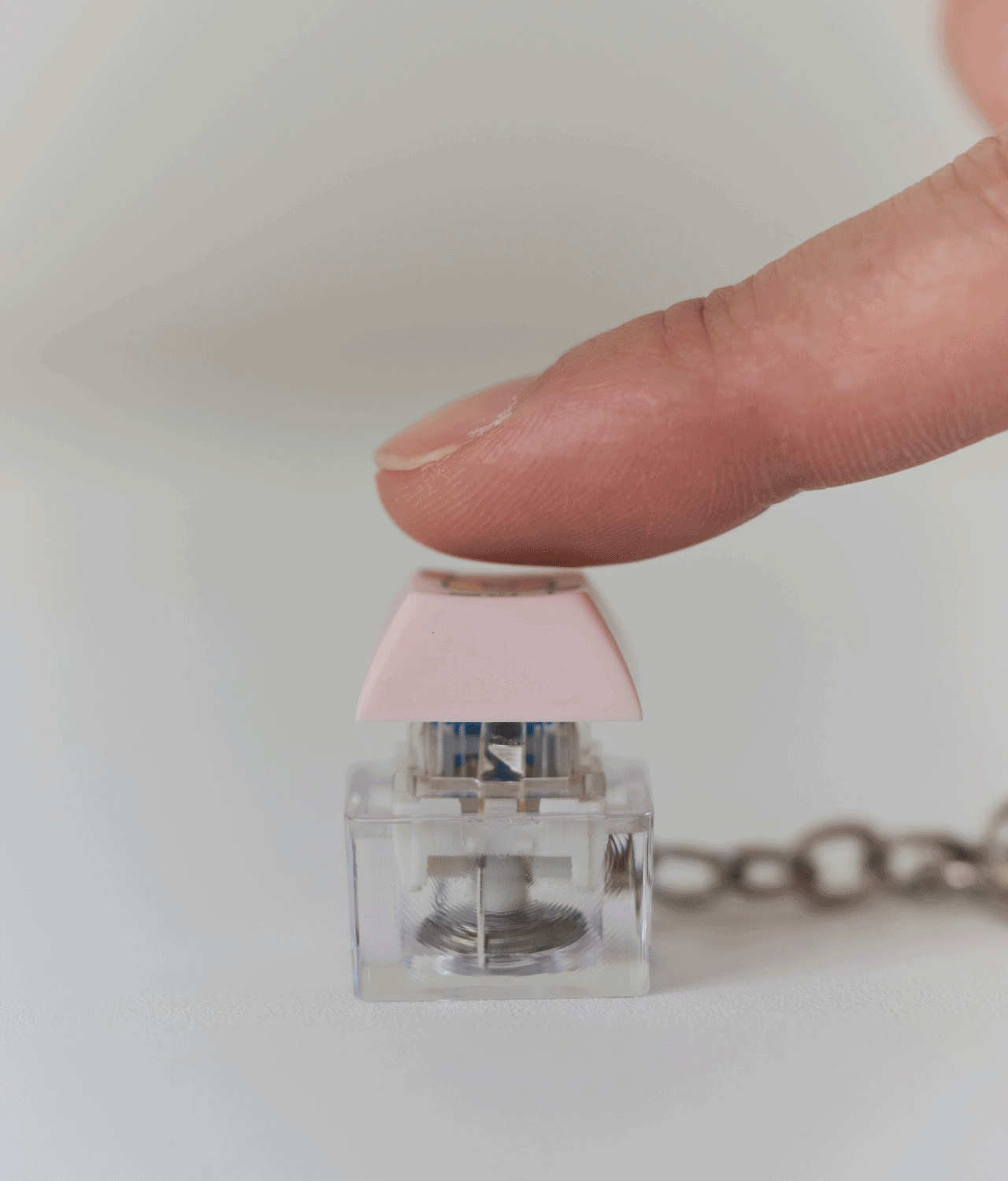 Porte-Clés Figurine LED Keycap Lampe Magique Sérénité Chunsik - Kakao Friends