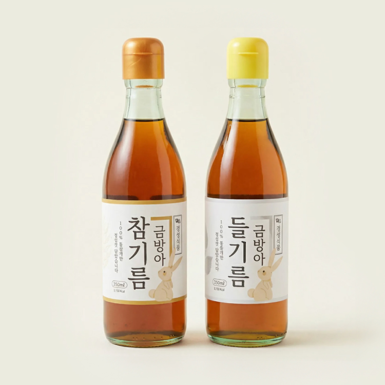 순수나라 금방아 참기름 350ml+350ml