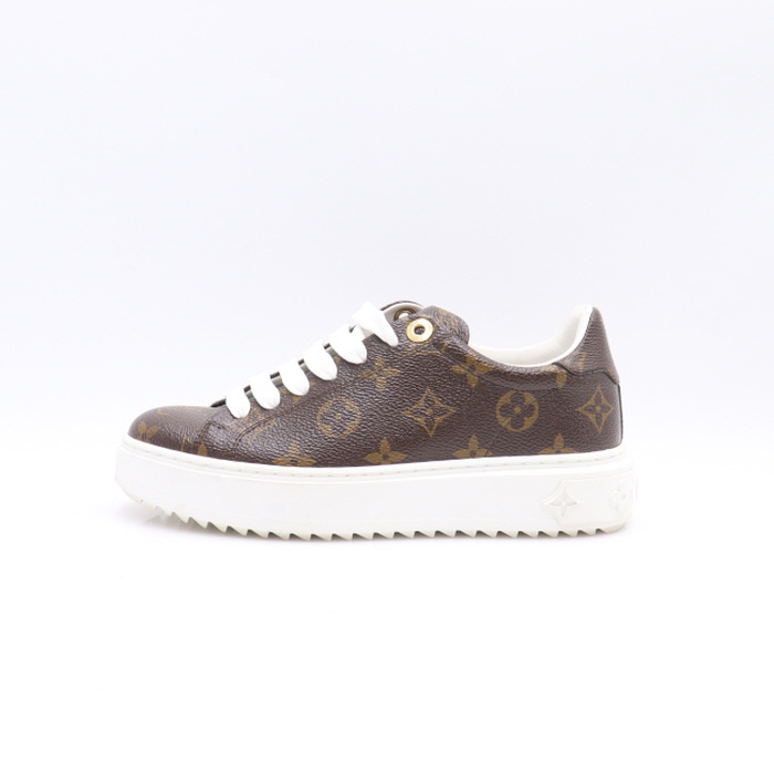 Louis Vuitton 1ABD8F LV x YK Time Out Sneaker, Brown, 39