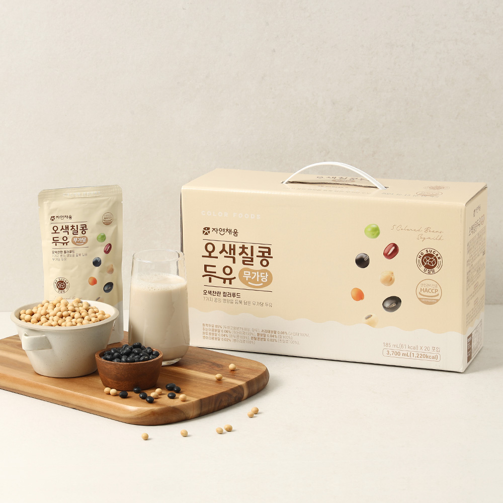 자연채움 오색칠콩두유 무가당/고칼슘 185ml*20팩 1+1(총 40팩) 외 5종