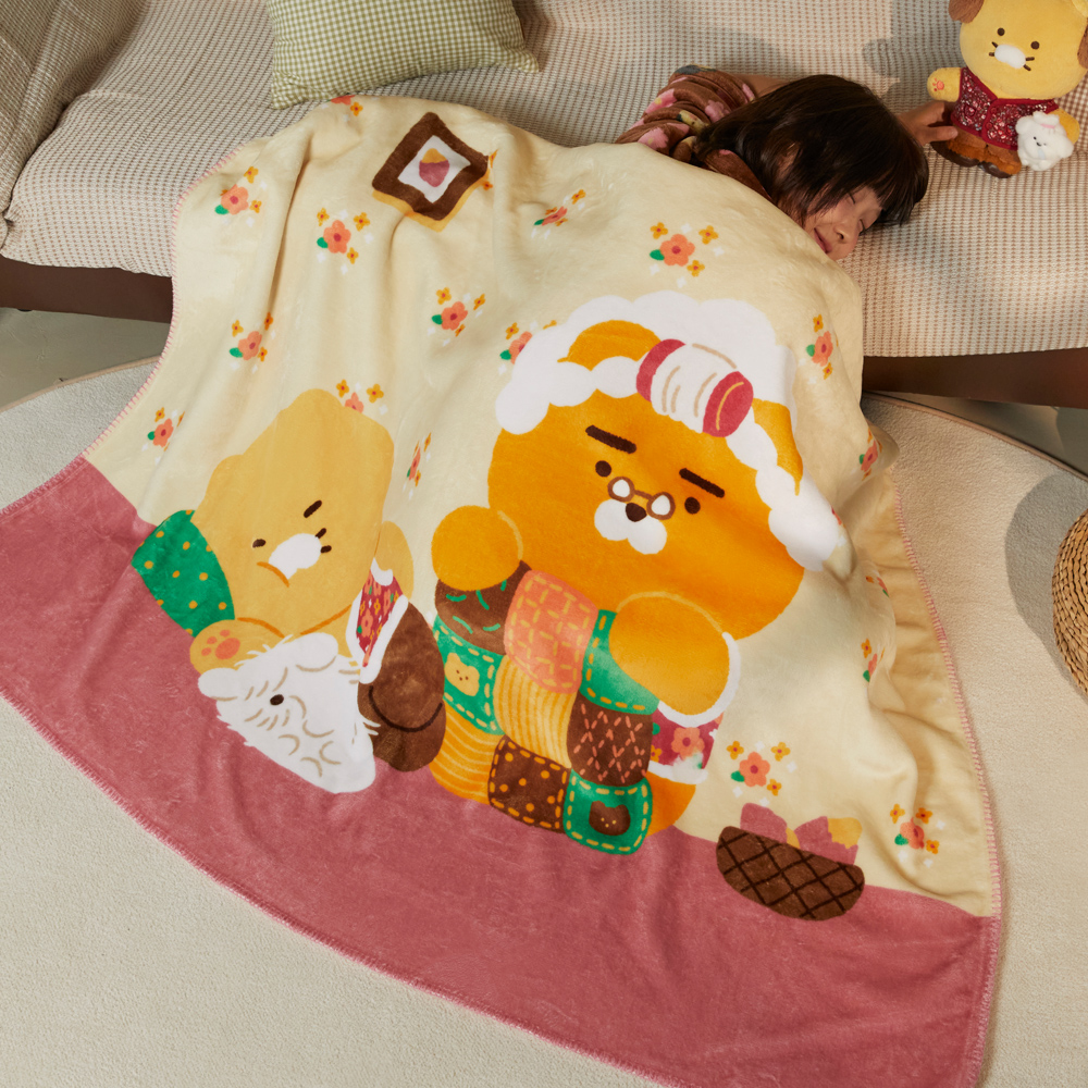 시골집 대형 양털 담요_프렌즈