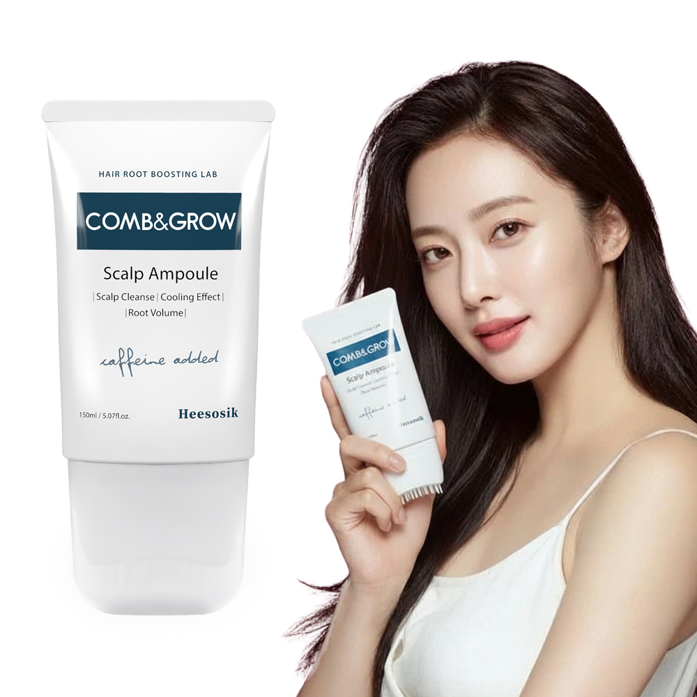 1+1 희소식 컴앤그로우 브러쉬 스칼프탈모앰플 150ml 탈모완화 카페인 엑소좀