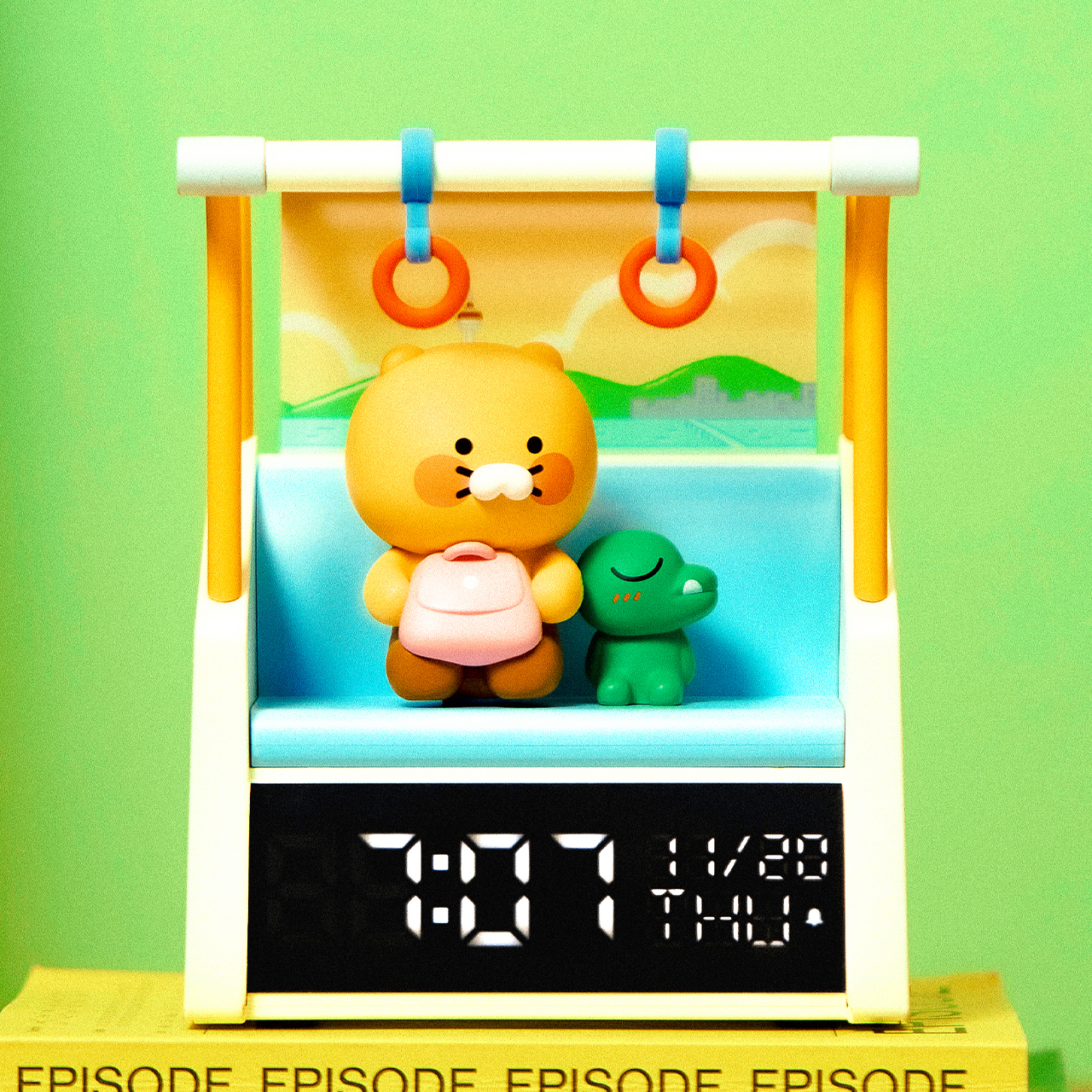 탁상전자시계 지하철_춘식이