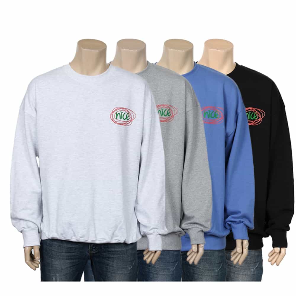 ラオンエバーノイスプリント スウェット 男スウェット 印刷スウェット男性 スウェットTシャツ