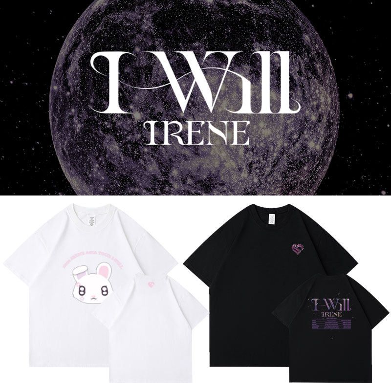 [海外]レッドベルベットレッドベルベットアイリーンホワイトブラックTシャツ