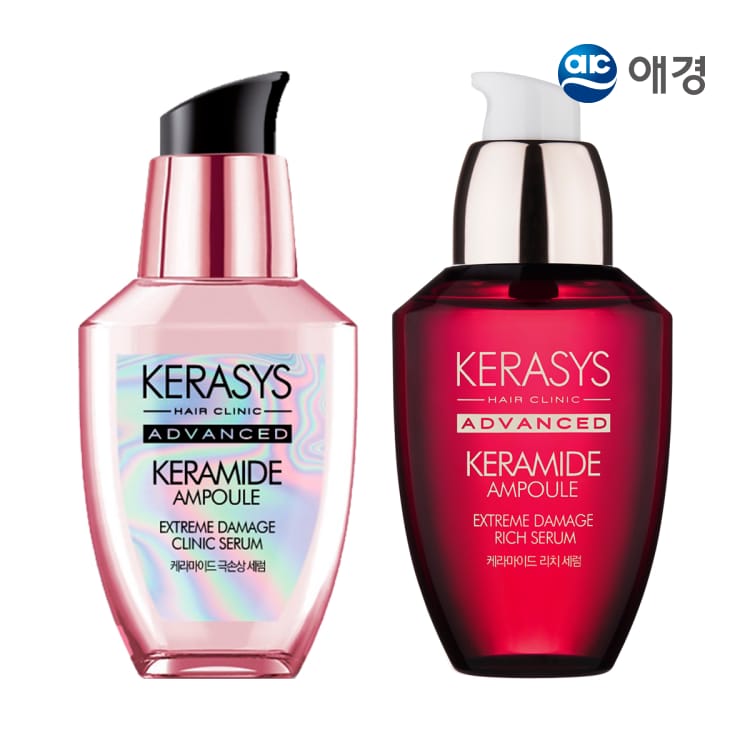 [1+1] 케라시스 케라마이드 극손상/리치 헤어 세럼 70ml X 2개